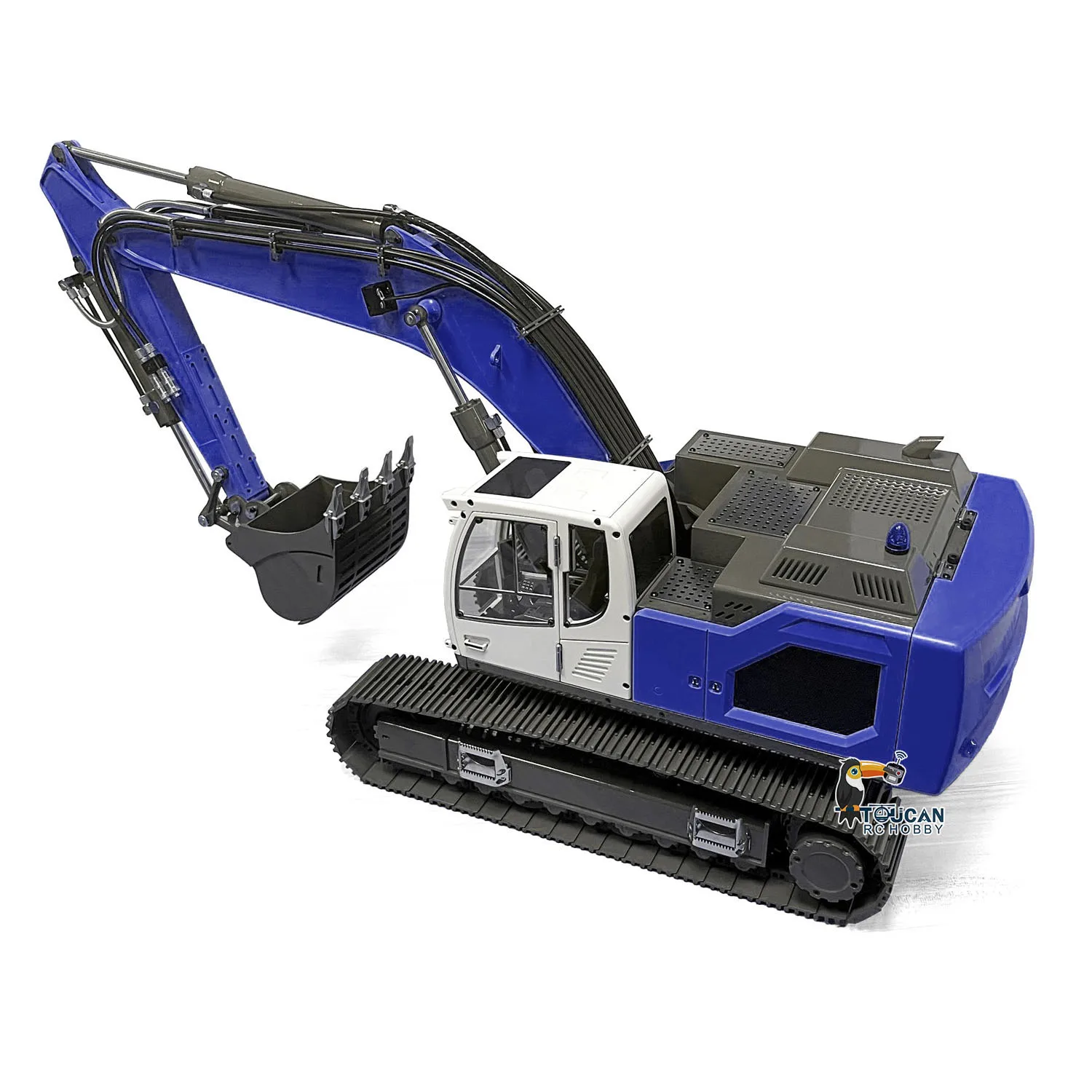 Juguetes 1/14 945 excavadora hidráulica de Metal RC camión de Control de Radio pintado acabado amarillo coche excavadora vehículo modelo ligero TH20731