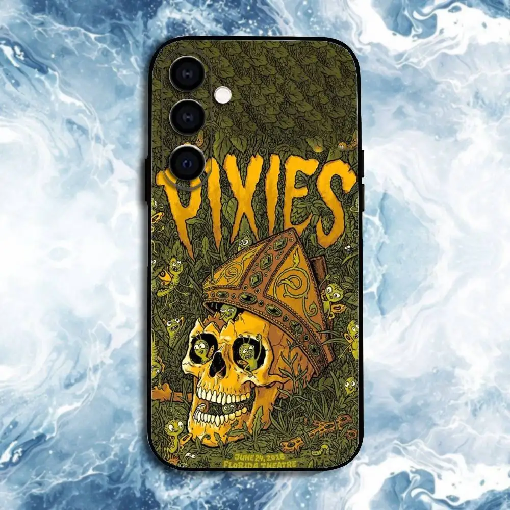 Casing Ponsel P-Pixies D-Doolittle untuk Samsung Galaxy A73,A72,A71,A70,A53,A52,A51,Lainnya Cangkang Hitam Lembut