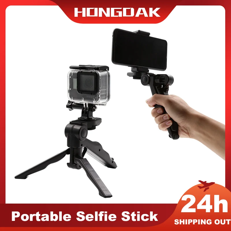 Ручной Стабилизатор для камеры телефона Штатив Держатель селфи-палка держатель-подставка для Gopro iPhone Xiaomi Huawei Прямая поставка
