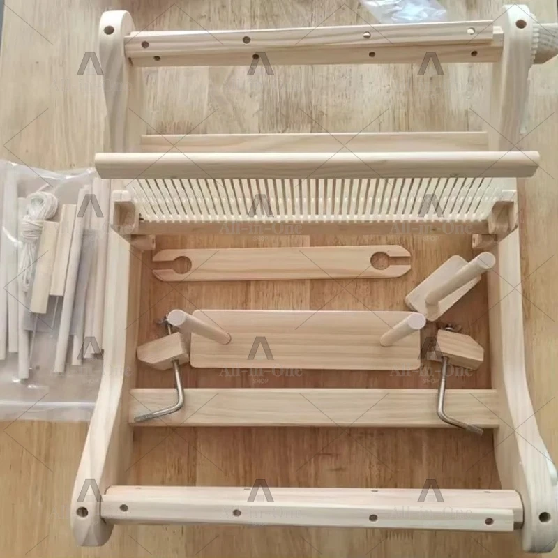 DIY Solid Wood Loom, Weaving Spinning Wheel, Handmade Wool Tapestry Production