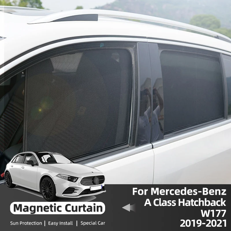 

For Mercedes Benz A Class Hatchback W177 2019-2021 2022 2023 Car Sunshade Front Rear Side Windshield Curtain Window Sun Shade