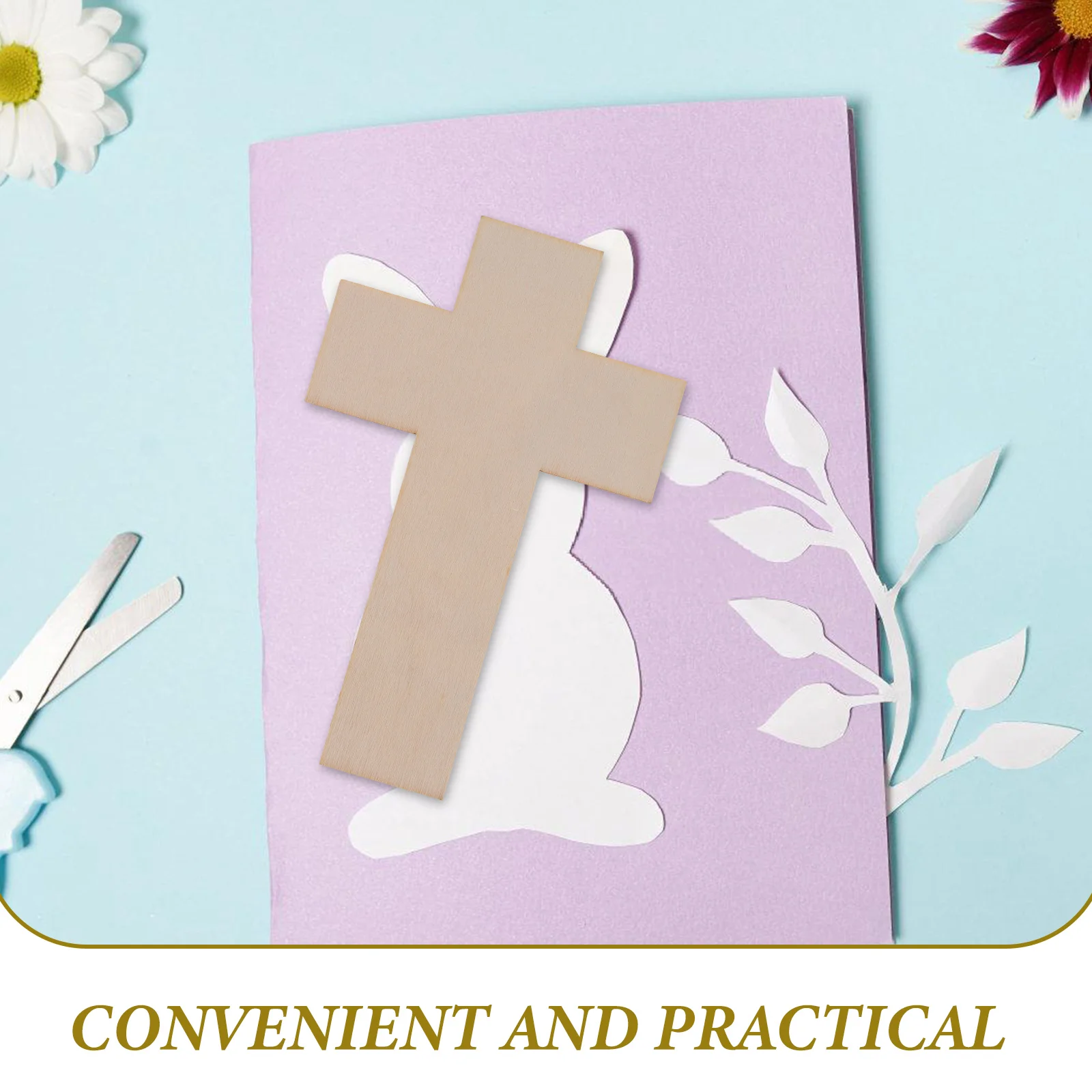 

30 Pcs Children's Drawing Tools Sunday School Crafts Cross Small Wood Crosses Wooden Home Decor Unfinished Cutouts