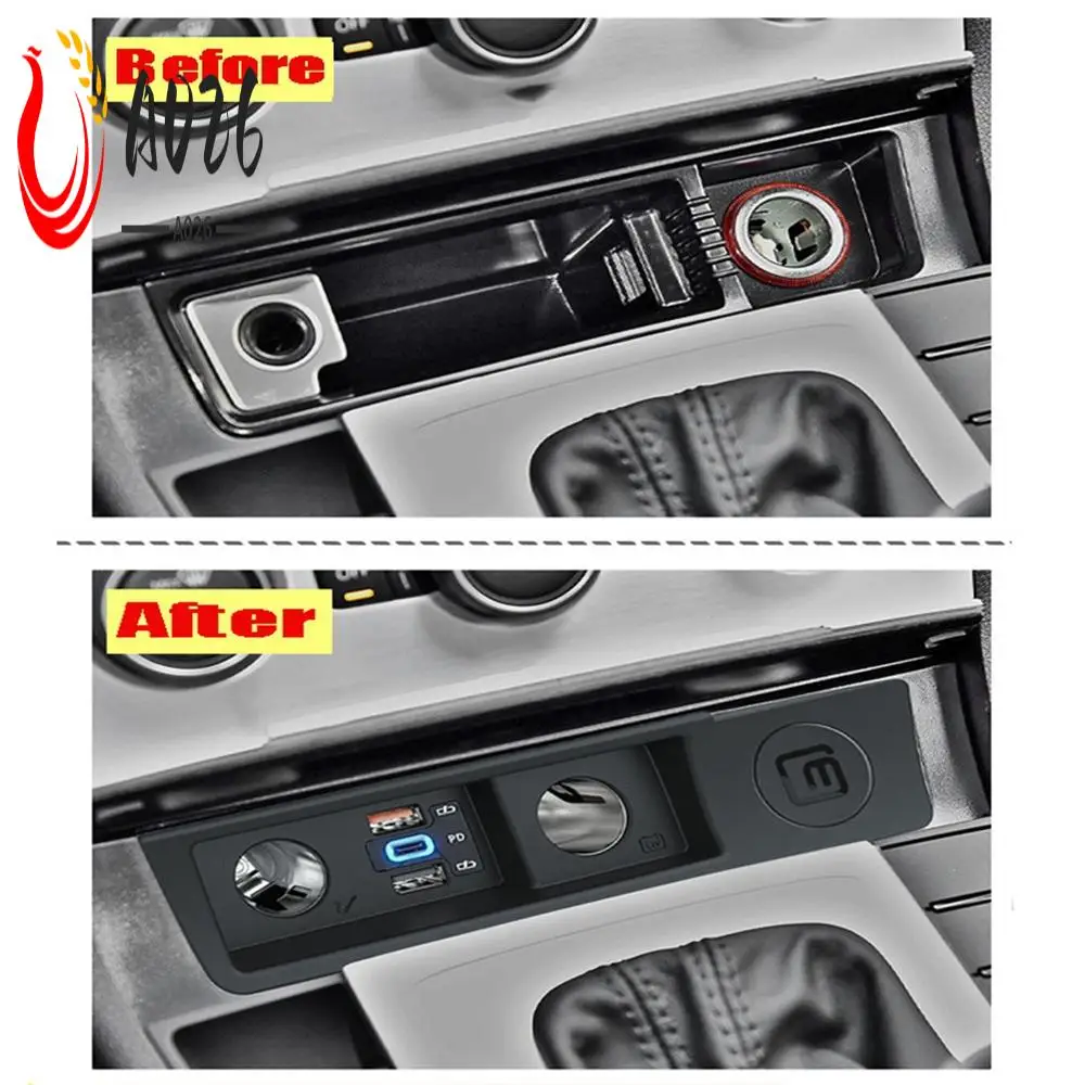 

A026-Car Charger Cigarettes Lighter Modified One For Two For- Passat B6/B7/CC/Arteon/R36