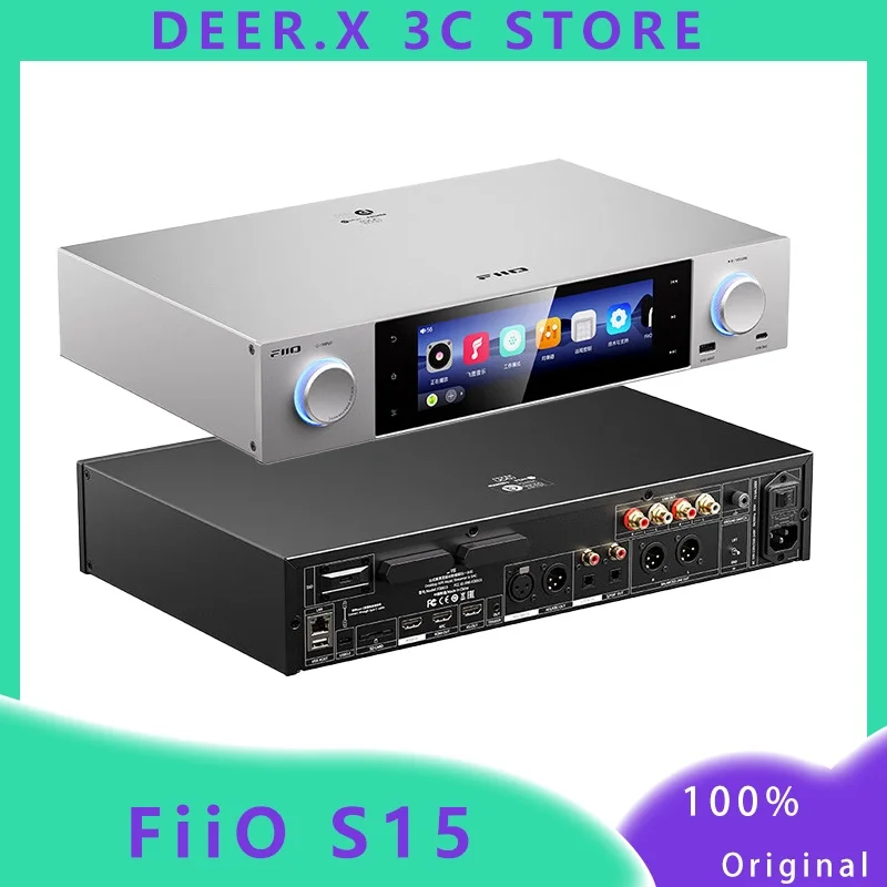 Fiio S15 High-Definition Digital Playback And Decoding All-In-One Machine, Custom Bluetooth DSD Music Player, Supports HDMI/ARC