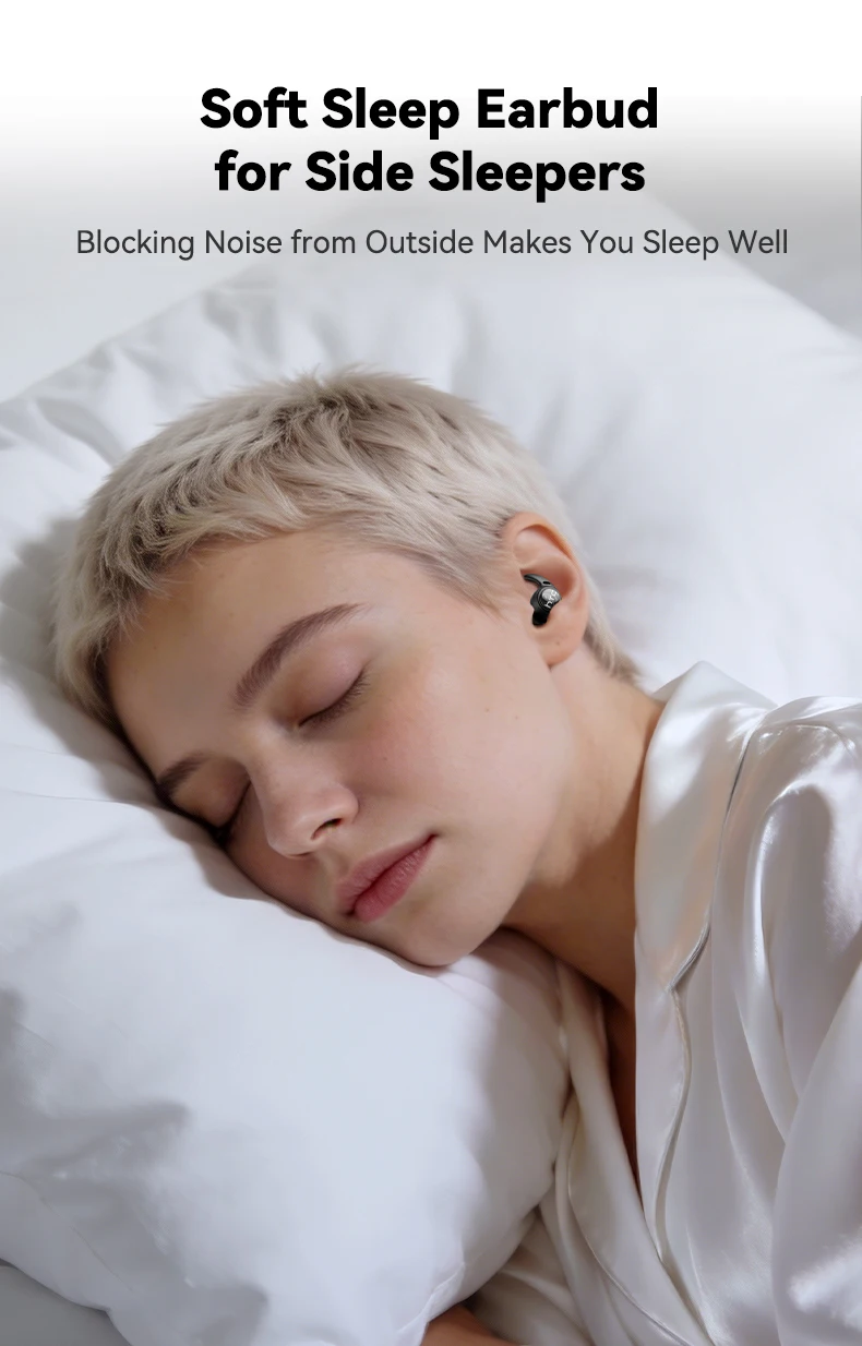 HTC NE76 Kabellose Bluetooth-Kopfhörer TWS In-Ear-Ohrhörer Bluetooth 5.4 Mikrofon IPX5 Wasserdicht Sport-Ohrhörer für iOS Android – Detail 3