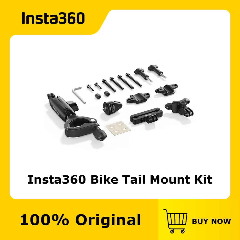 

Official & Original Insta360 Bike Tail Mount Kit, easily capture immersive third-person shots, Designed for road cycles