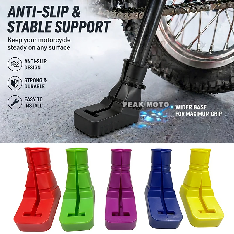 Motorcycle Stand Pad Kickstand Rubber Support Plate Outdoor Parking Motorbike Foot Side Stand Base Kickstand Holder Pad