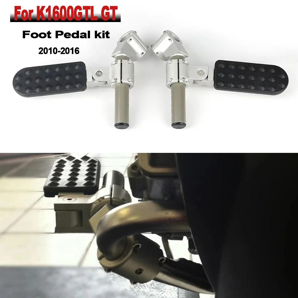 

Motorcycle Adjustable Foot Pegs New Pedal Rest Set Footpeg Footrest Kit For BMW K 1600GTL K1600 GT GTL 2010-2016