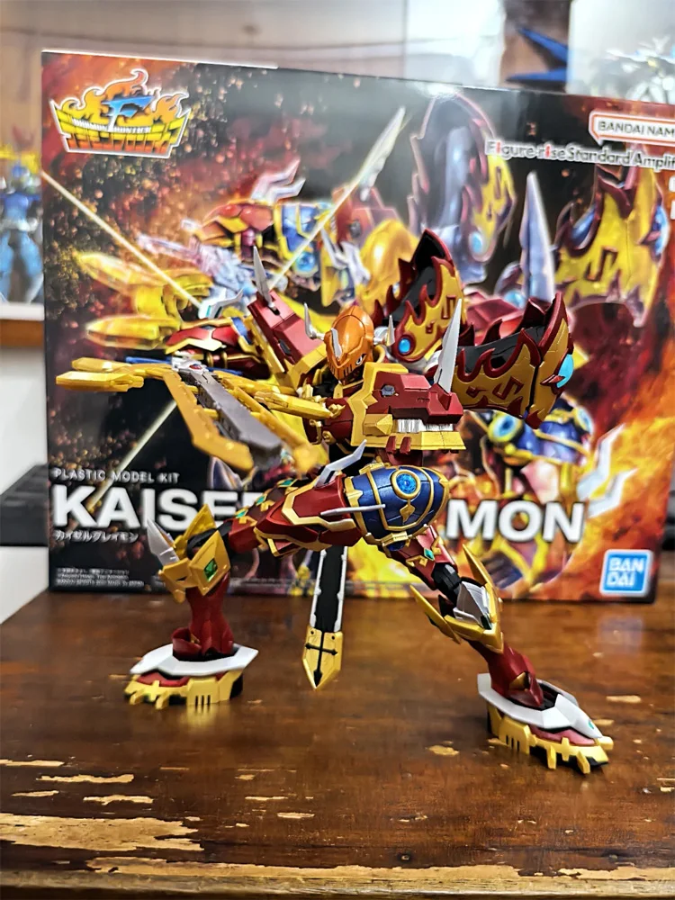 

In Stock BANDAI FRS Kaiser Greymon Assemble Model Toys FIGURE-RISE Digimon Frontier KAISERGREYMON Digimon Adventure