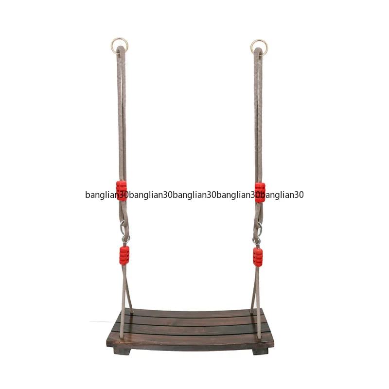 Wooden Curved Indoor Outdoor Children Adult Solid Wood Hanging Swing Hanging Board