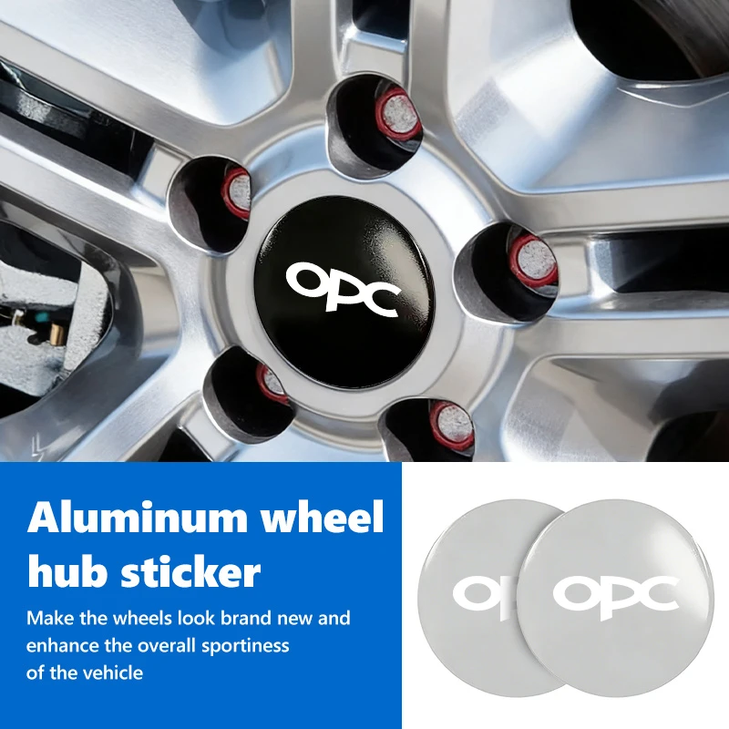 For Opel 4pcs 3D Car Logo Wheel Center Hub Cap Dust-proof Badge Sticker Mokka Astra H G J Corsa Zafira Insignia Meriva OPC