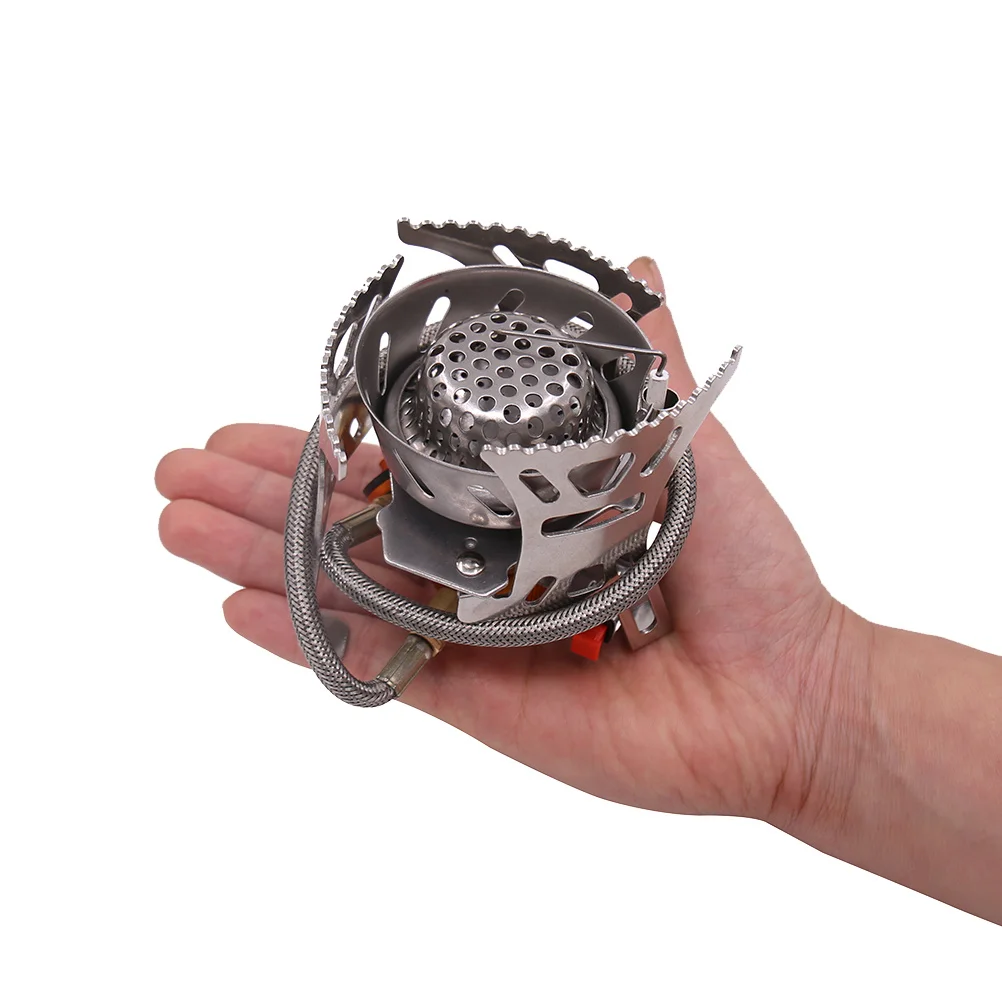 

1Pcs Windproof Camping Gas Stove Portable Outdoor Mini Burner Durable Efficient Backpacking Stove Camping Burner