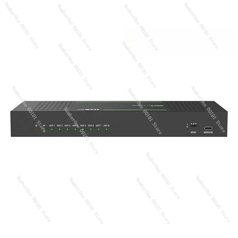 Video Distributor 1 Input 8 Output Splitter Professional Auto Video Scaler Multi Display Screen Divider Engineering Grade Signal