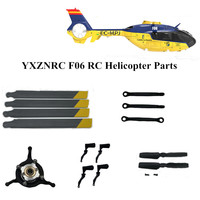 YXZNRC F06 6CH Double Brushless Motor RC Helicopter Components Parts Blade Main Board Electric Adjustable Rotor Clamp