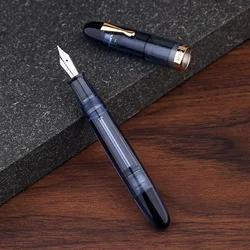 Moonman C4 Eyedropper filling Big Size Fountain Pen EF/F/M Nib Transparent Acrylic Writing Ink Pen for Office Business gifts
