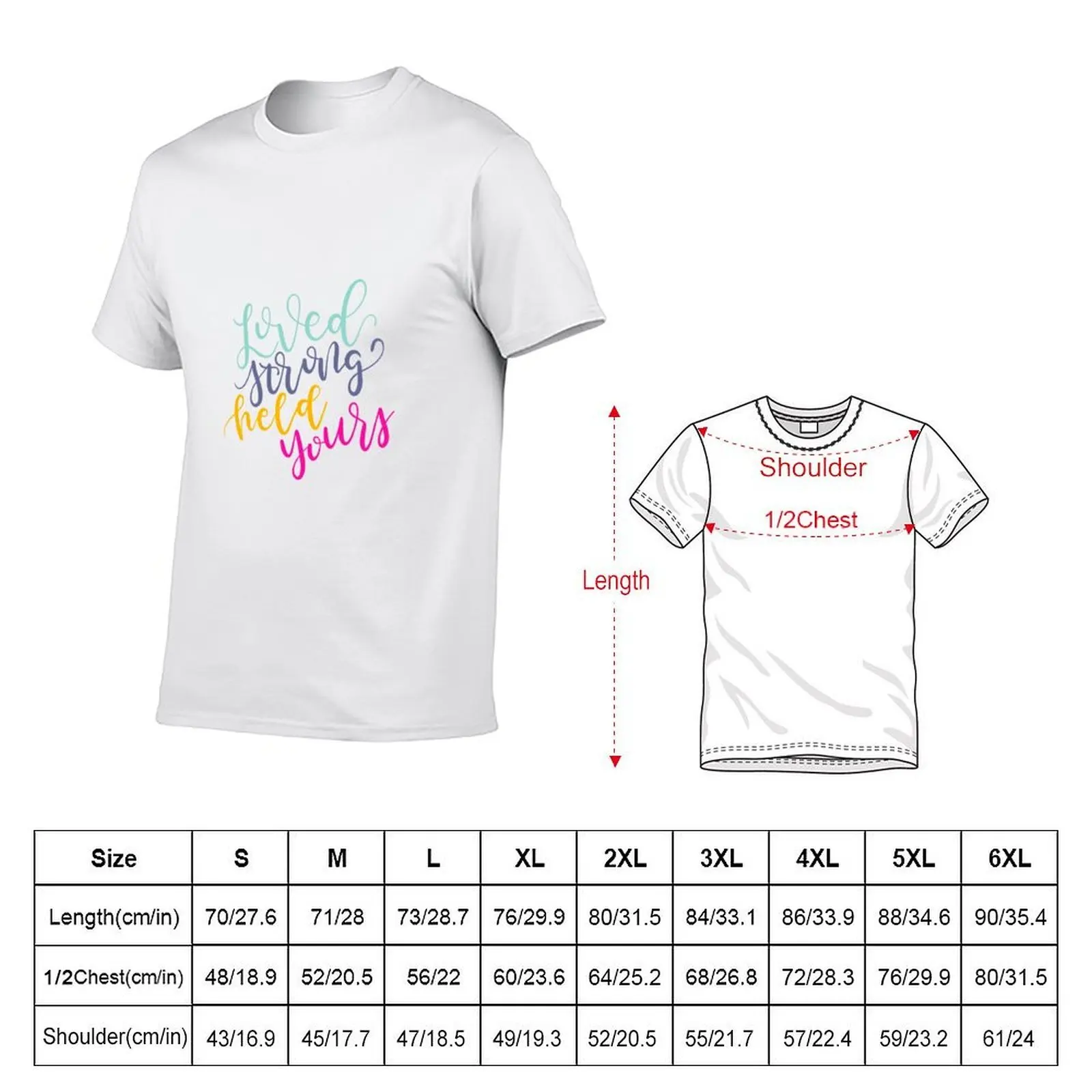 Loved Strong Held Yours You Say T-Shirt blue lock sports fans plus size men clothing