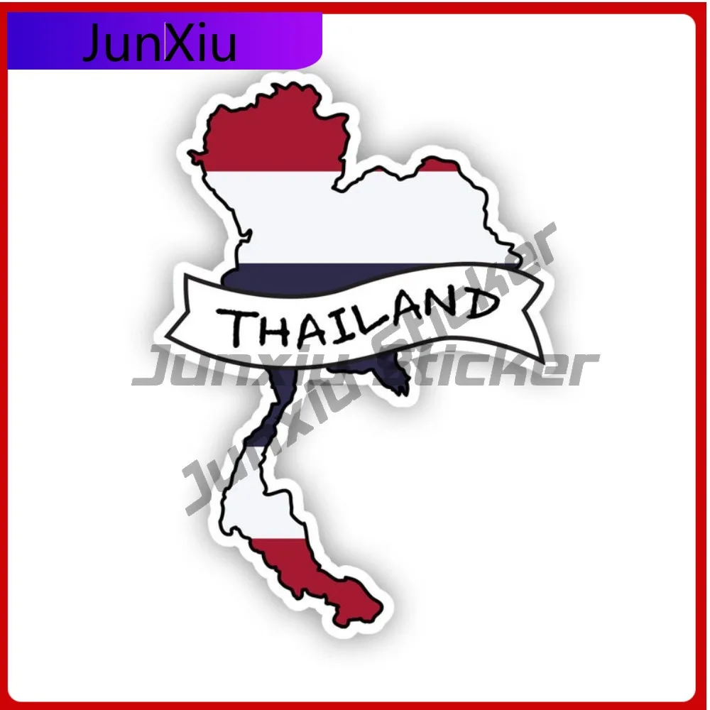 

Cool Street Thai Shaped Thailand Flag Sticker Decal American Made Uv Protected Ribbon Country Pride Sticker Durable No Fade