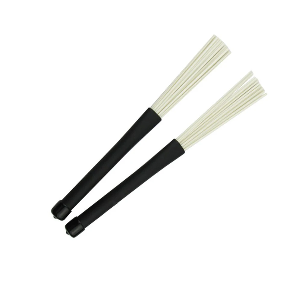 

2 pcs Jazz Drum Brush Retractable Plastic Drumsticks Bunch Sticks Soft Handle Durable Beginner Professional Music Accessories