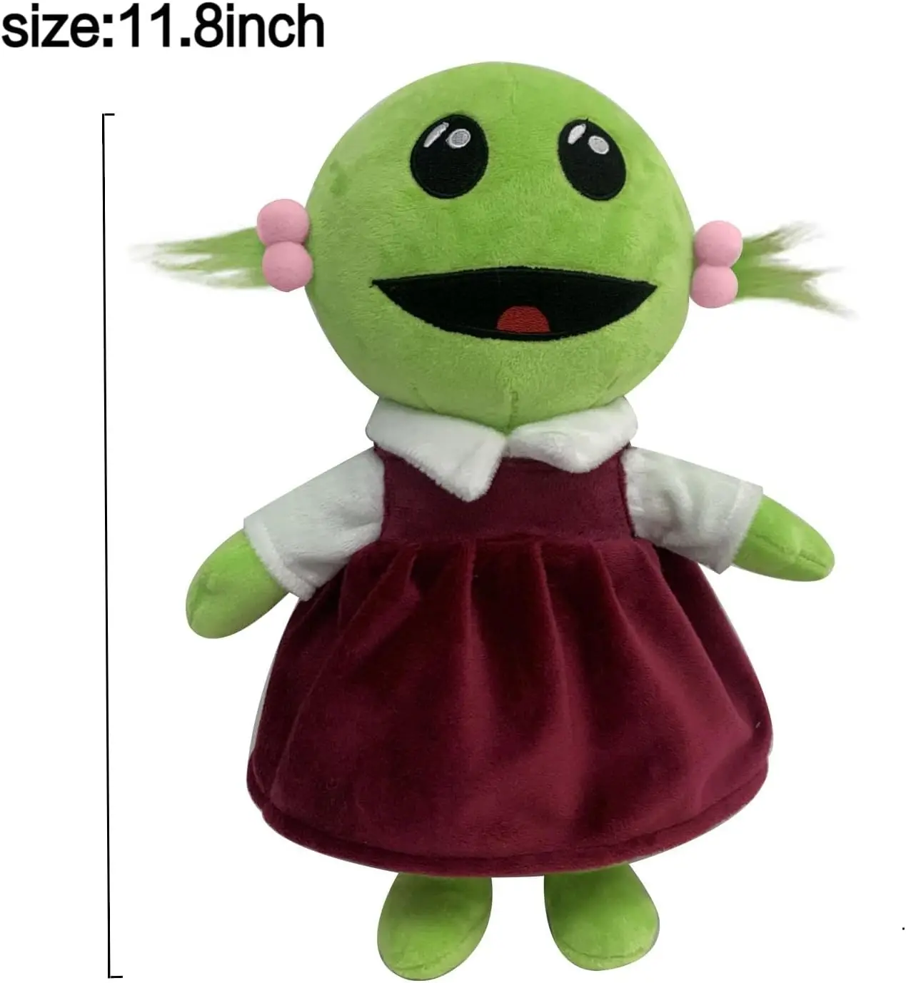 11.8 in nanalan Plush Stuffed Toy, Green Alien Rag Doll, Soft Plush Toy for Kids and Adults