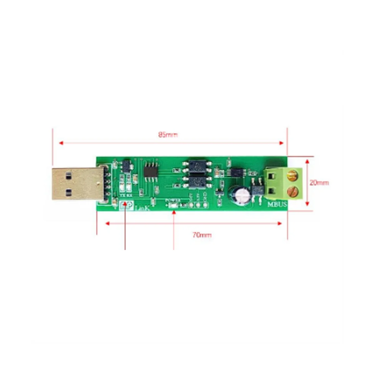 USB To MBUS Slave Module MBUS Master Slave Communication Debugging Bus Monitor TSS721 No Spontaneity Self Collection