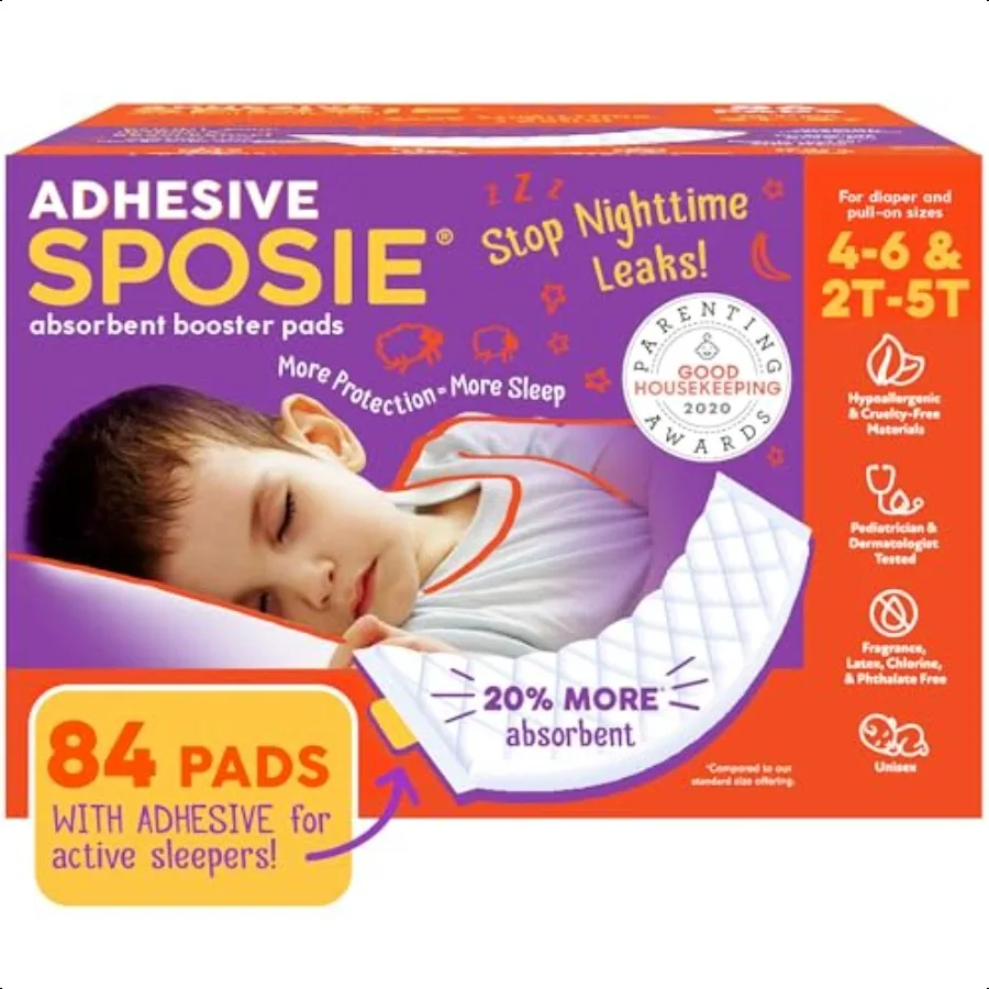 

Sposie Diaper Booster Pads Stop Leaks in Overnight Diapers Nighttime Diapers Baby Diapers and Toddler Training Underwear Girls