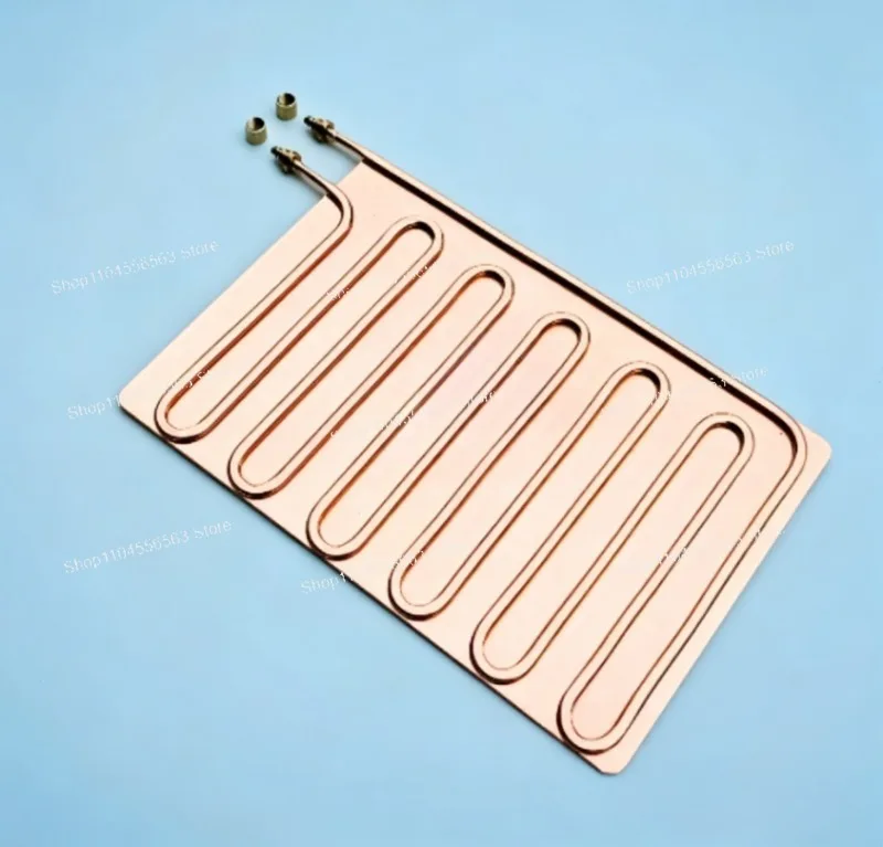 DIY Water Cooling Plate Copper Heat Sink for Tablet Phone Semiconductor Liquid Cooling System 40x40mm/50x50mm