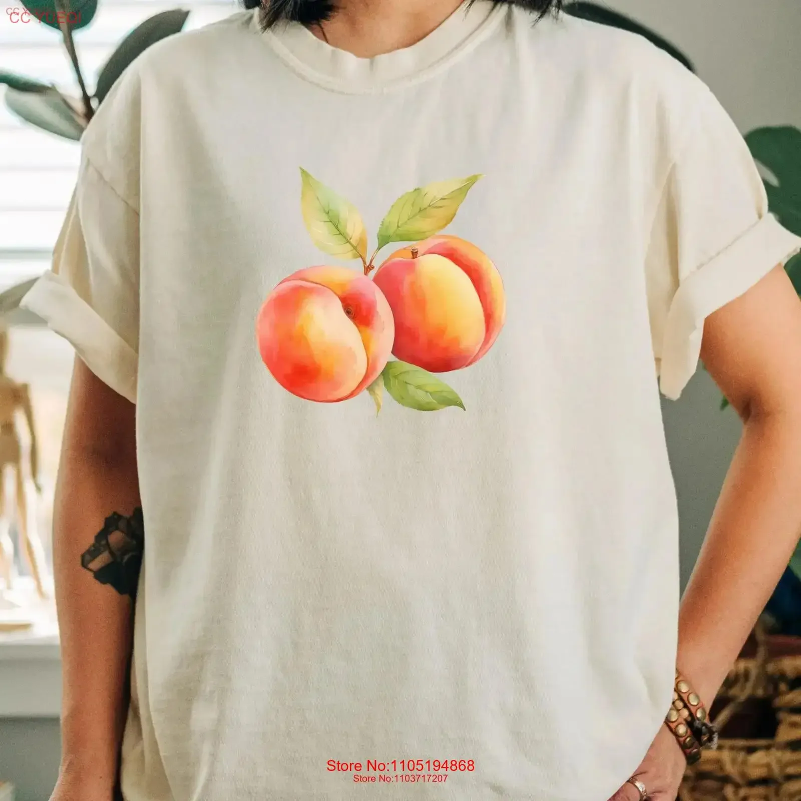 Vintage Peach T Shirt Cottagecore Summer Fruit Aesthetic Boho Peaches for Women Her vintage Washed Slightly Soft Stylish Casual