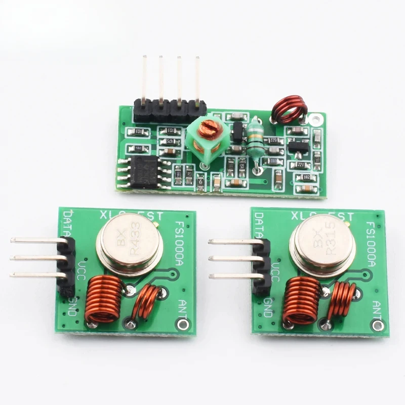 Módulo Transmissor Sem Fio RF 433Mhz 315MHZ e Kit Receptor DC 5V Módulo Sem Fio 315 433 Mhz Kit Eletrônico DIY