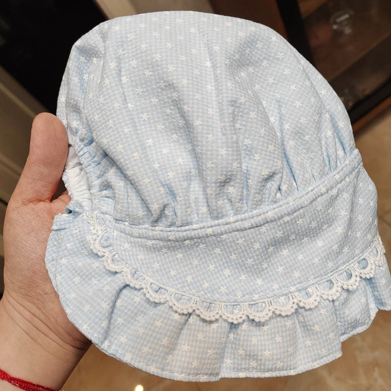

Korean Style Baby Girl Princess Hat Spring Autumn Royal Princess Sun Protection Cap for Newborn Infant Toddler Photography Hat