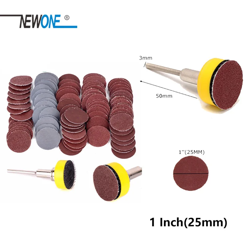 100pcs 25mm High Quality Sanding Discs + 1\