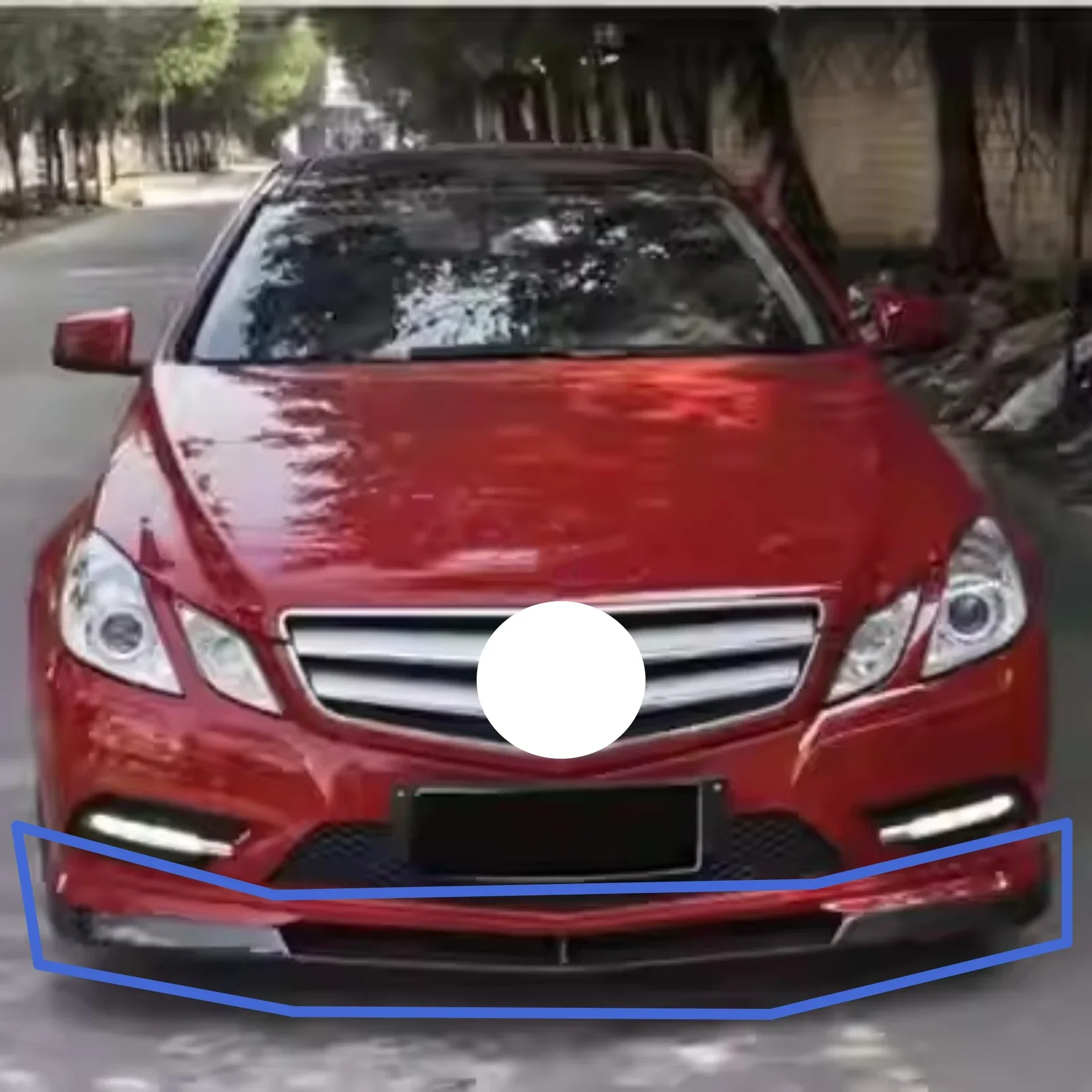 Body Kit Carbon Fiber Front Lip for Mercedes Benz E Class W207 Coupe 2009-2012 Convert Front Shovel Spoiler Car Accessories