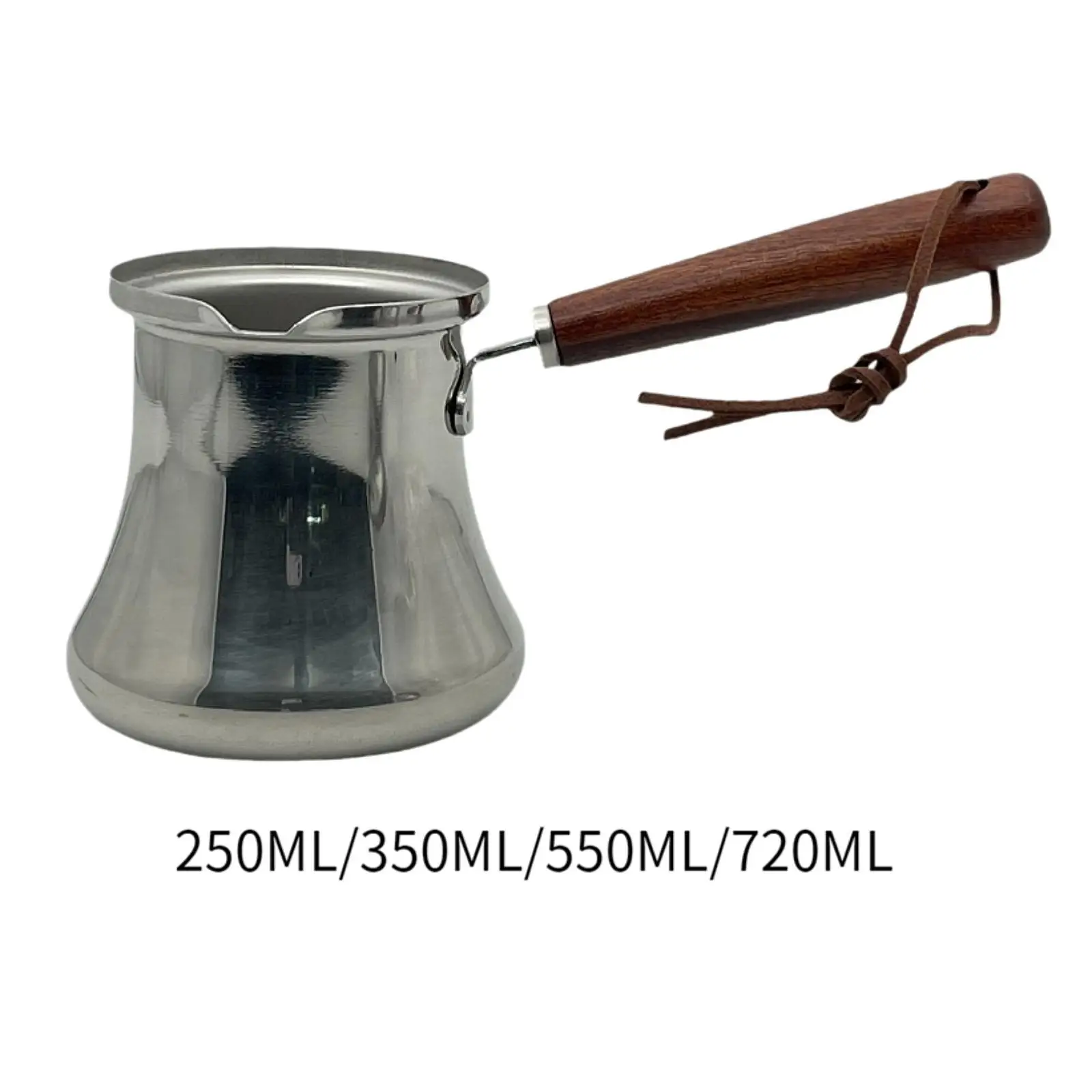 Turkish Coffee Pot Butter Melting Pot Easy to Clean Stovetop Top Chocolate view 2