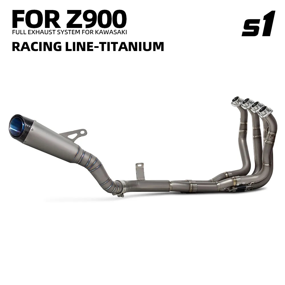 

Полная выхлопная система Moto для мотоцикла Kawasaki Z900 2017-2026: глушитель Slip-on с коллектором и DB Killer