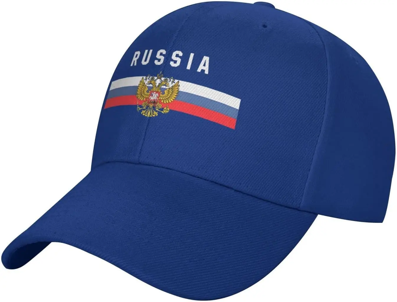 Russland-Flagge, russische Flaggen, Baumwoll-Baseballkappe, verstellbare Papa-Mütze, Unisex, für Erwachsene, YP Classics Retro Snapback Cap