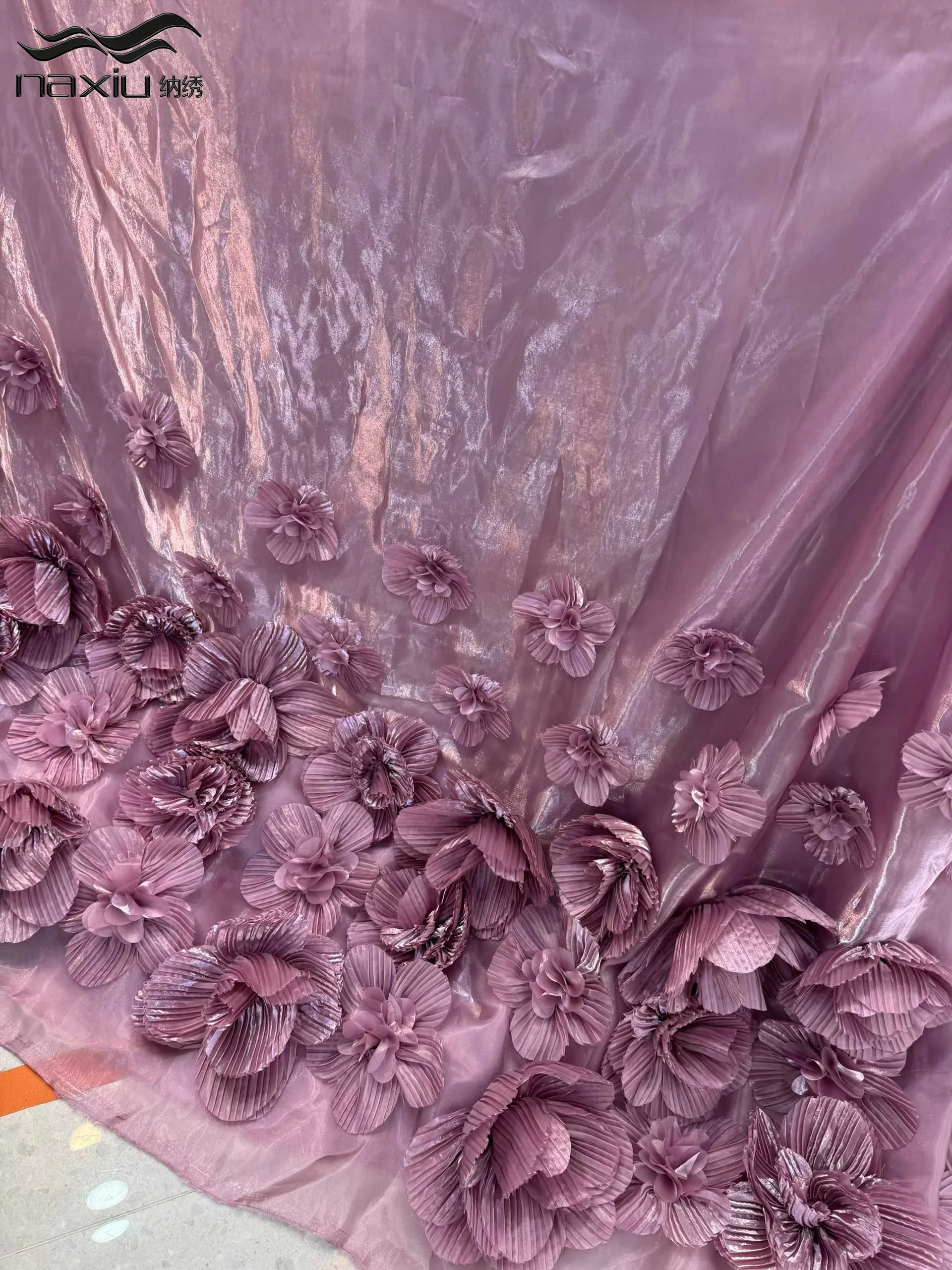 

Madison Luxury African 3d Flower Lace Fabric 2026 High-Quality Nigerian Tulle Lace Fabric For Wedding Evening Dress