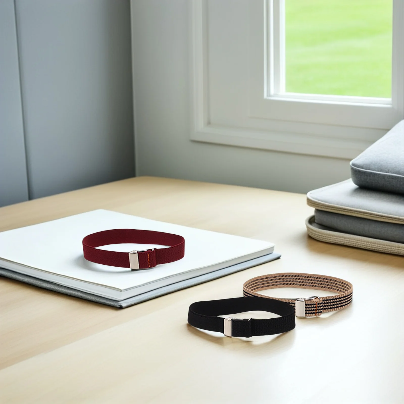 

3Pair Sleeve Garters Elastic Adjustable Arm Bands for Men Women Non Slip Shirt Sleeve Holders Stretchy Arm Garters Comfortable