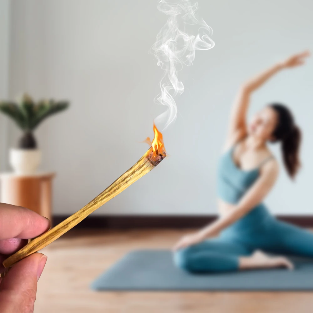Palo Santo Wooden Aroma Diffuser Stick Purifying Healing  Scented Aroma Sticks Smudge Sticks for Home Living Room