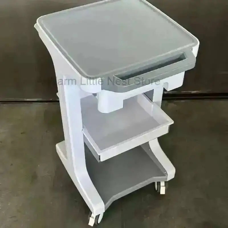 Carrinho de salão de beleza, organizador minimalista, carrinho de beleza com rodas, carrinho de ferramentas silencioso de alta qualidade com gaveta para clínica dentária