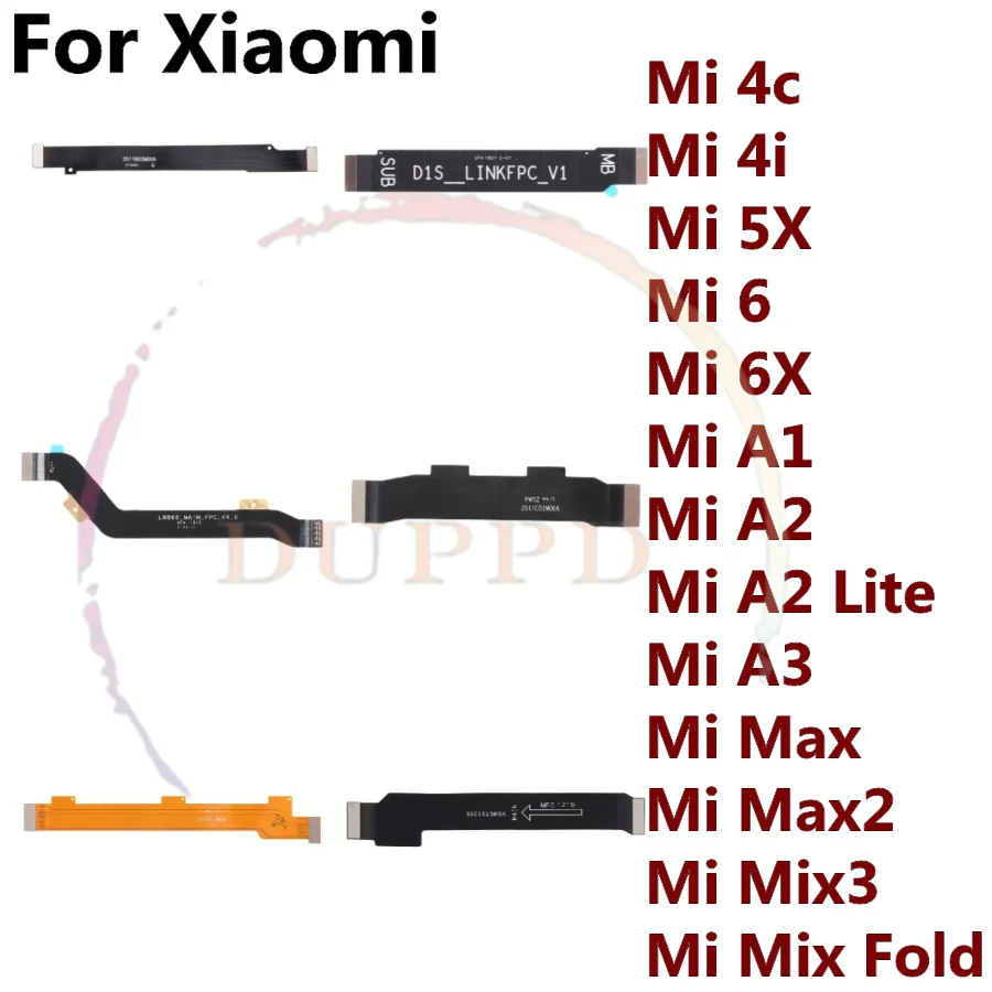 NEW For Xiaomi Mi A1 A2 Lite A3 Max Max2 Mix 3 Fold 4c 4i 5X 6 6X Motherboard Connector Main Board Flex Cable