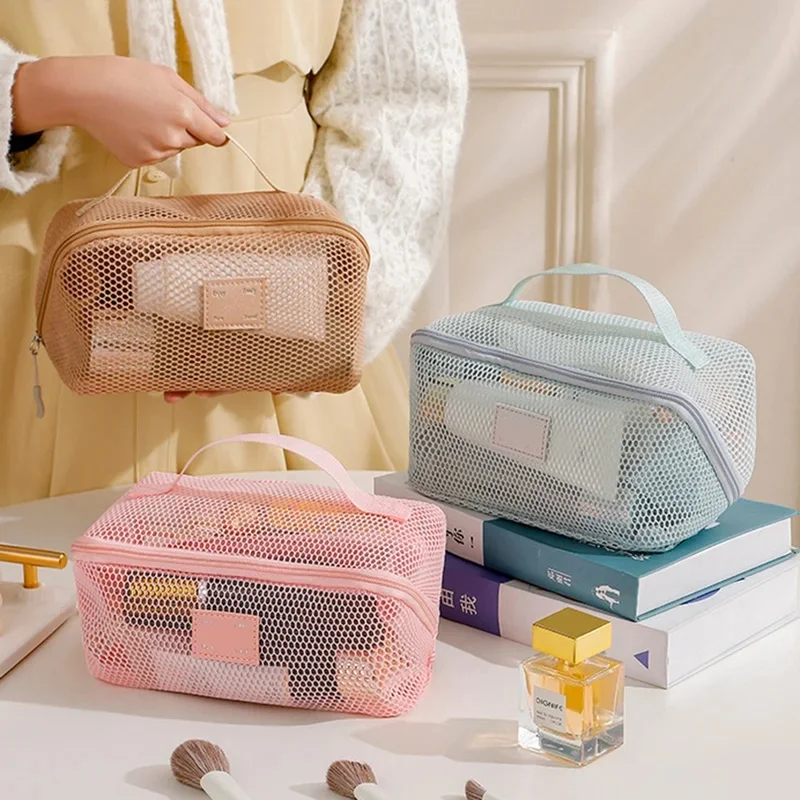 Women's Cosmetic Bag, Travel Makeup Toiletry Storage Pouch
