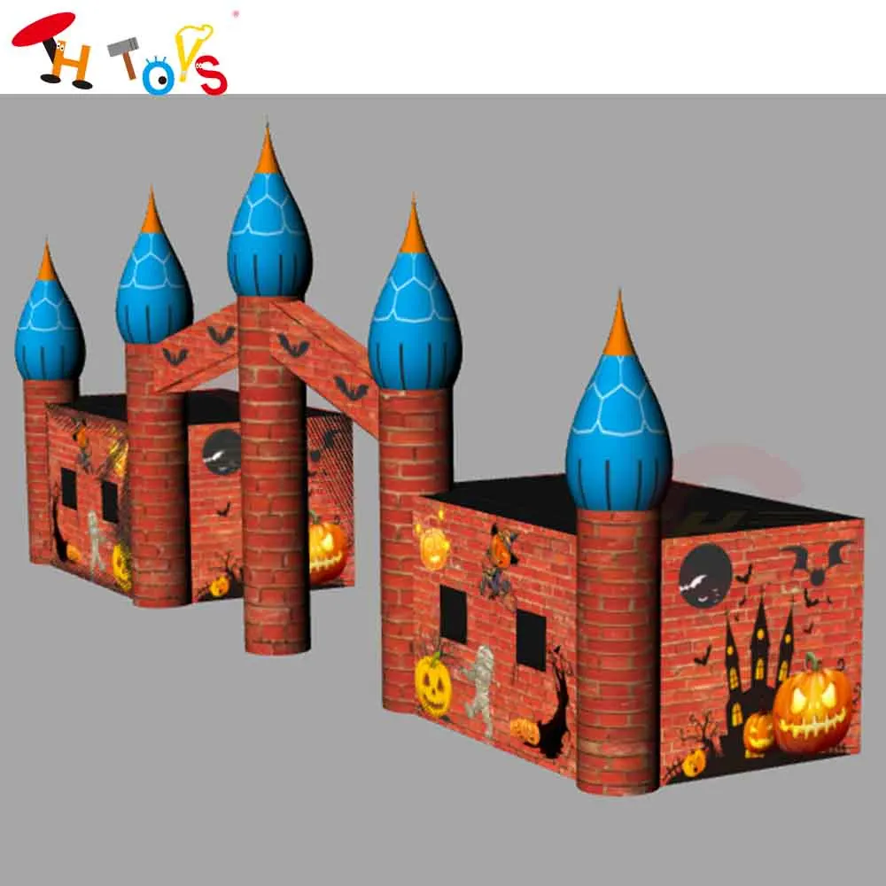 Nowy Model 2025 Nadmuchiwany Łuk Zamkowy Personalizowany Nadmuchiwany Łuk Halloweenowy z Namiotem Oświetleniem Łuki Powietrzne
