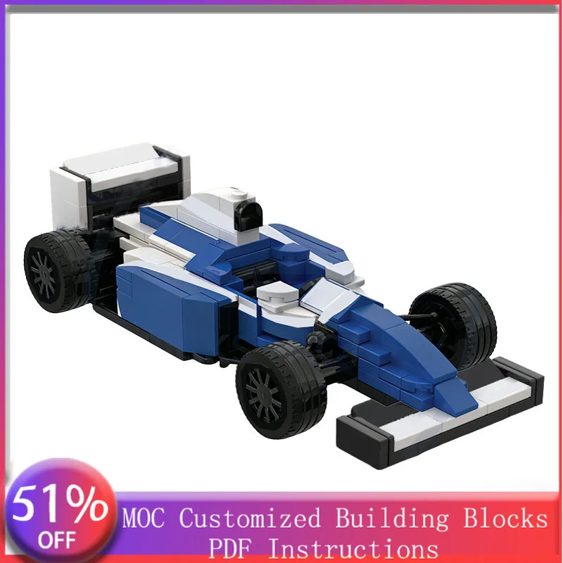 

206 PCS Supercar Williams FW16 MOC Customize Modular Building Block Technology Brick Educational Design DIY Festival Toy Gift