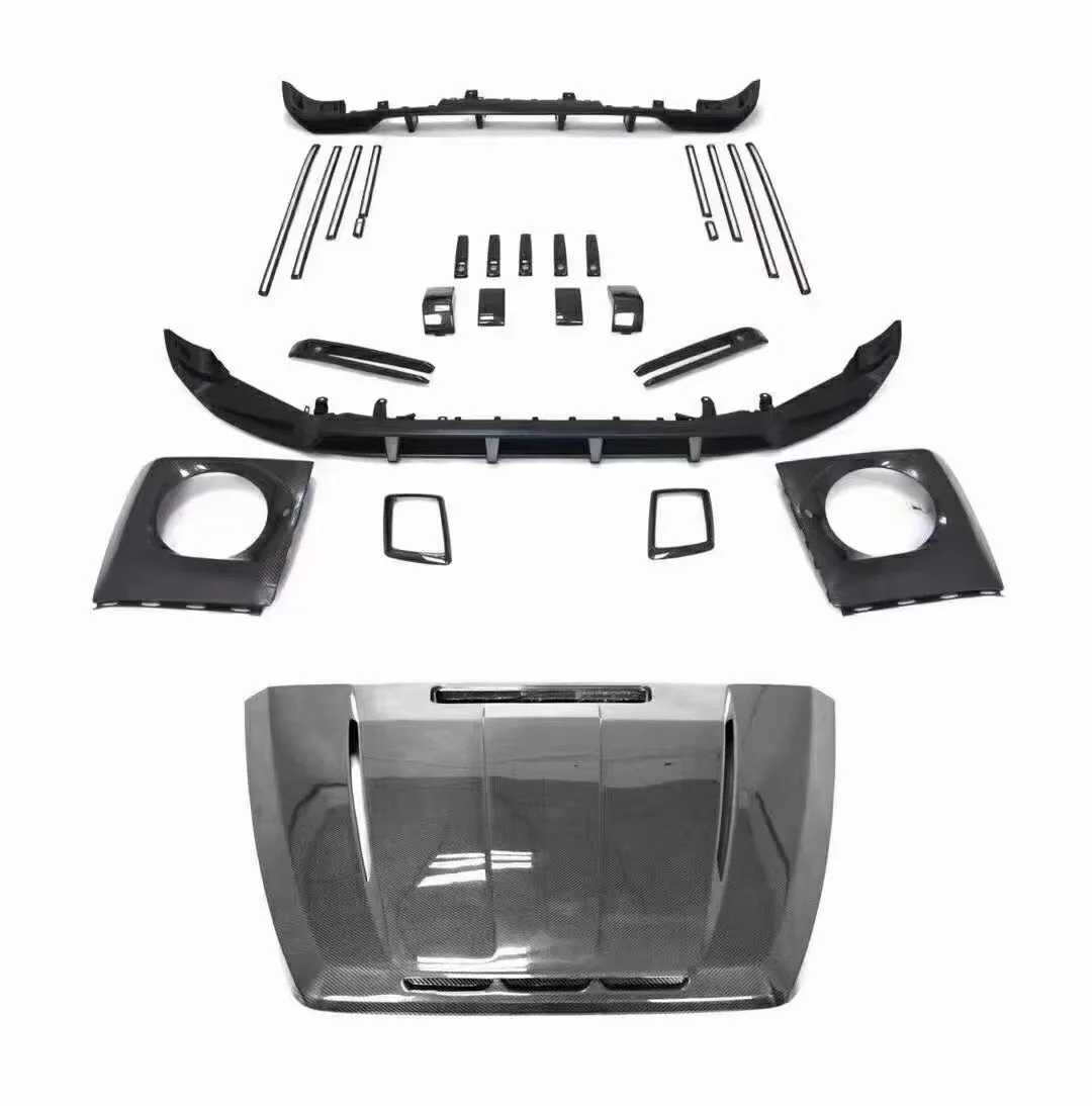 AUTO PARTS  For Benz G Class W464 G500 G550 G63 Body Kit Front Bumper Hood Spoiler Rear Tire Cover Grille Frame