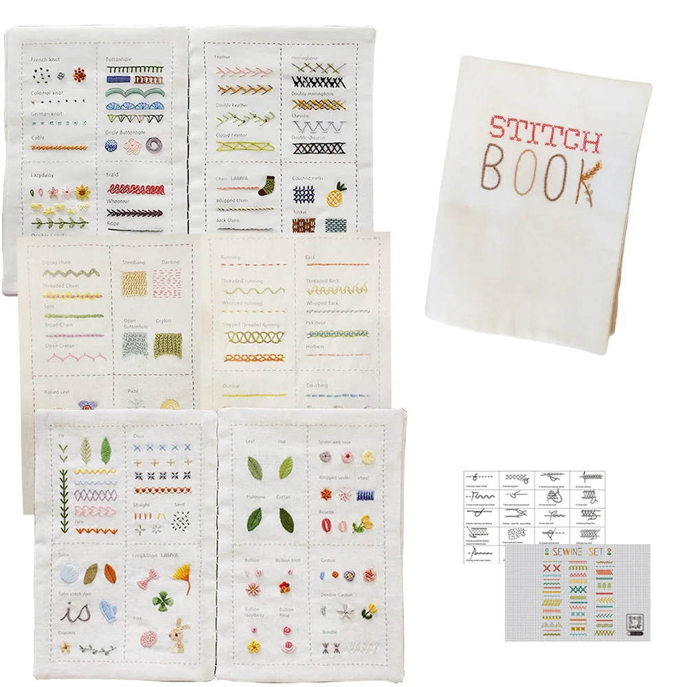 Naaiboeken voor beginners Creatieve borduursteken Boek Volwassenen Basic handborduursteken Stapsgewijze tutorials