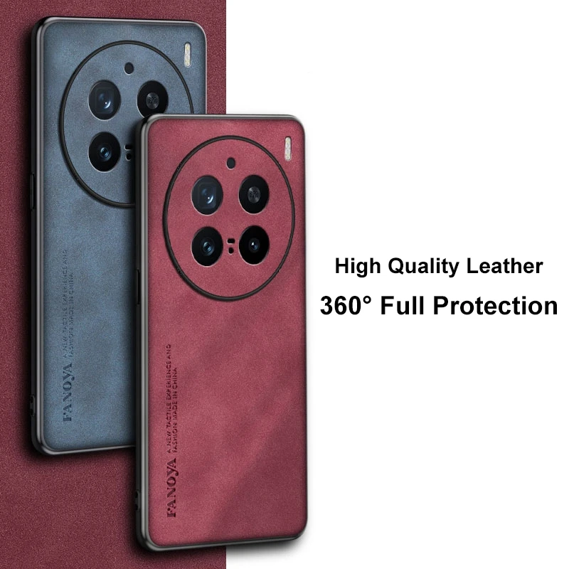 For Vivo X200 Pro Case Luxury PU Leather Phone Case For Vivo X200 Pro 5G X200Pro Back Cover Silicone Shockproof Full Protection