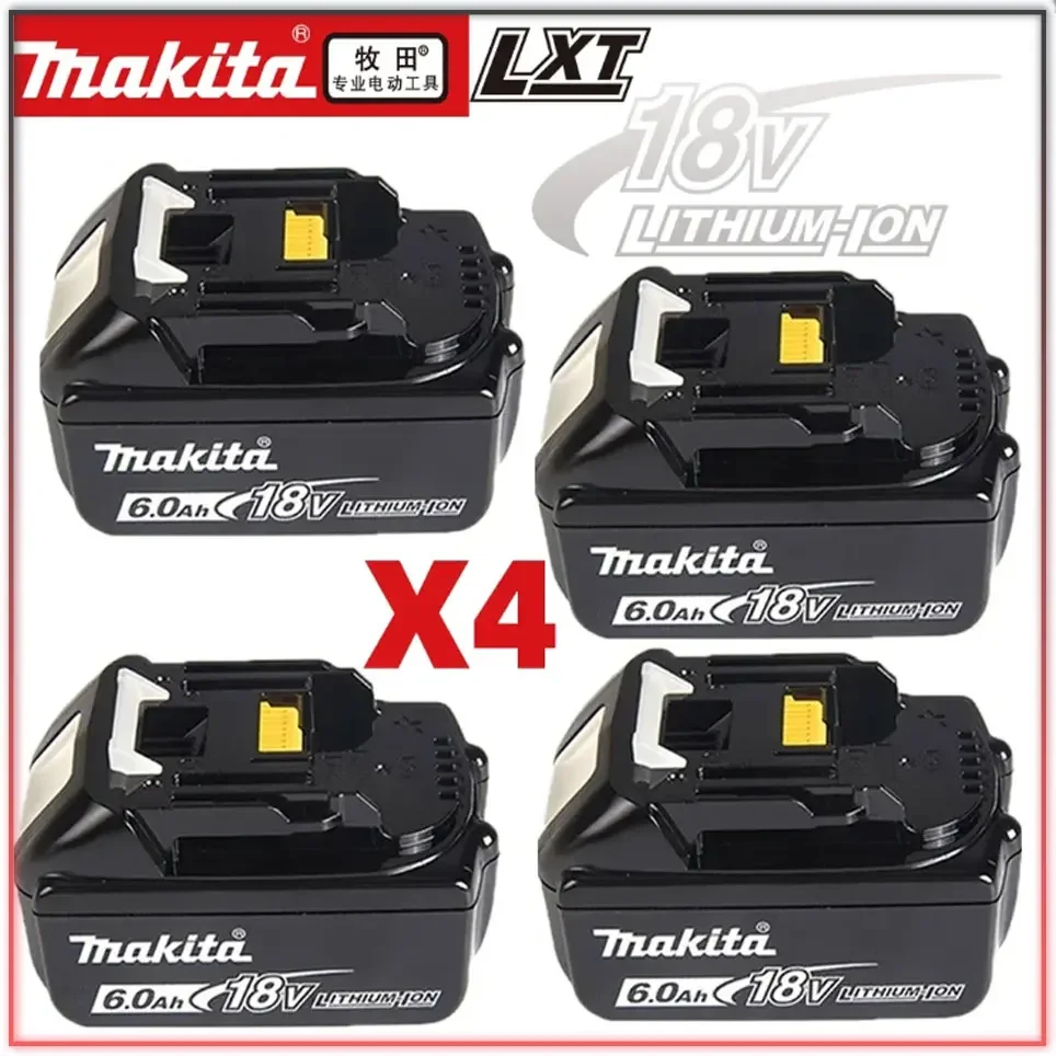 Makita Latest Upgraded BL1860 Rechargeable Battery 18 V 6.0A Lithium for Makita 18V Battery BL1840 BL1850 BL1830 BL1860B LXT 400