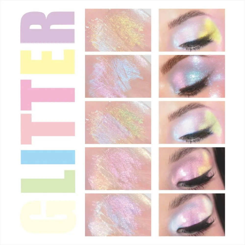 Chameleon Flüssiger Lidschatten, wasserfest, farbwechselnd, schillerndes Augen-Make-up, langlebiger metallischer Glitzer für den täglichen Gebrauch im Festival