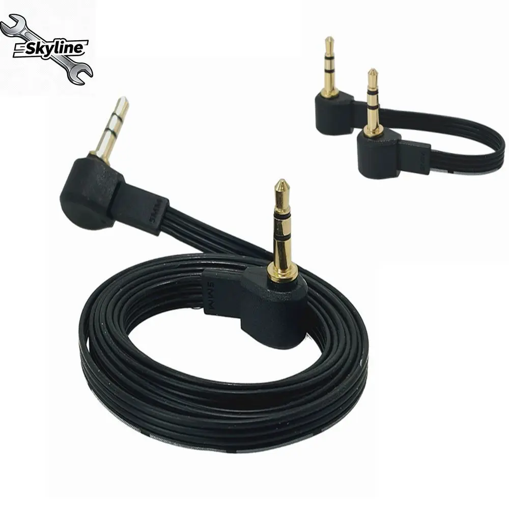 5cm 20cm 30cm 100cmKurze 3,5mm Stecker auf Stecker Audio Stero Kabel 90 Grad Abgewinkelt 3 Pole