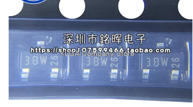 BC856B silk screen 3BW SOT23 PNP 65V 100mA 250mW surface mount transistor original        100PCS -1lot
