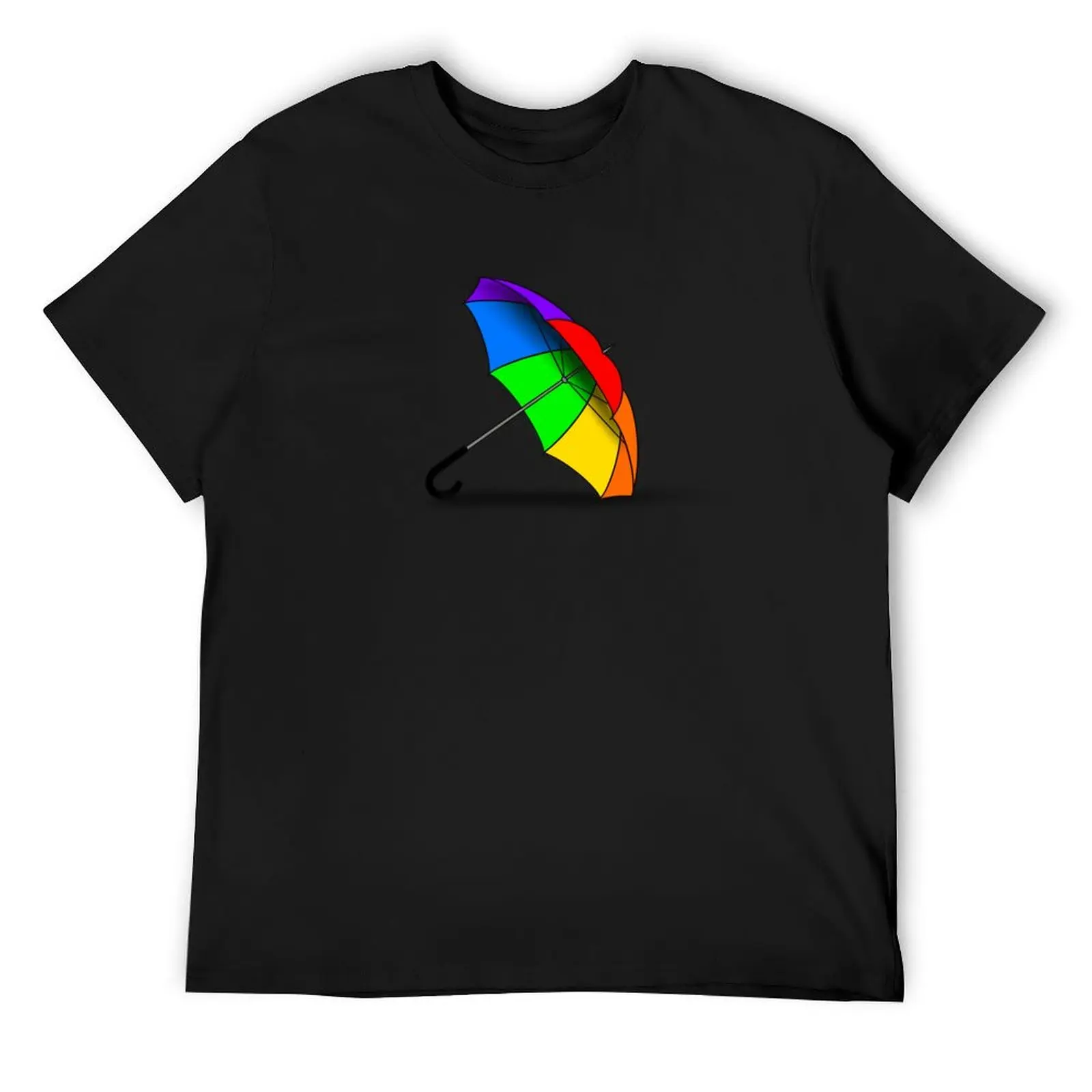 

Rainbow Umbrella T-Shirt blue lock football t shirt basketball graphic tees mens t shirts pack